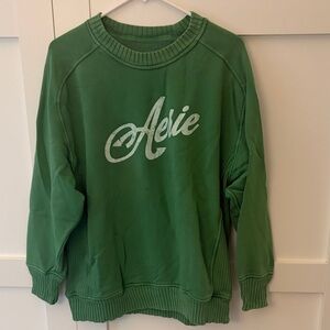 Aerie Green Crew Neck Sweater